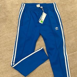 Royal blue adidas track pants